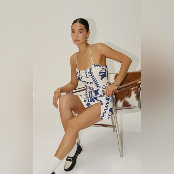 Bailey rose summer home open back mini dress - Picture 3 of 7